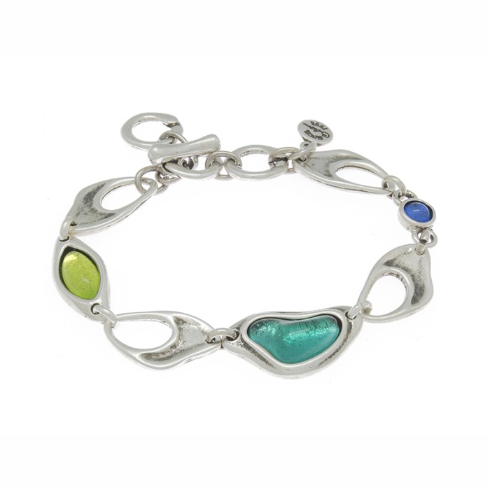 PULSERA CON MURANO ROSA