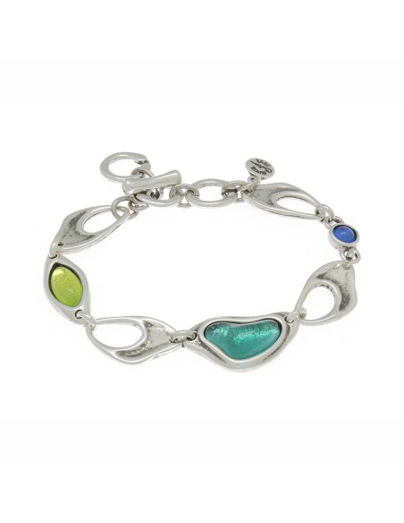PULSERA CON MURANO ROSA