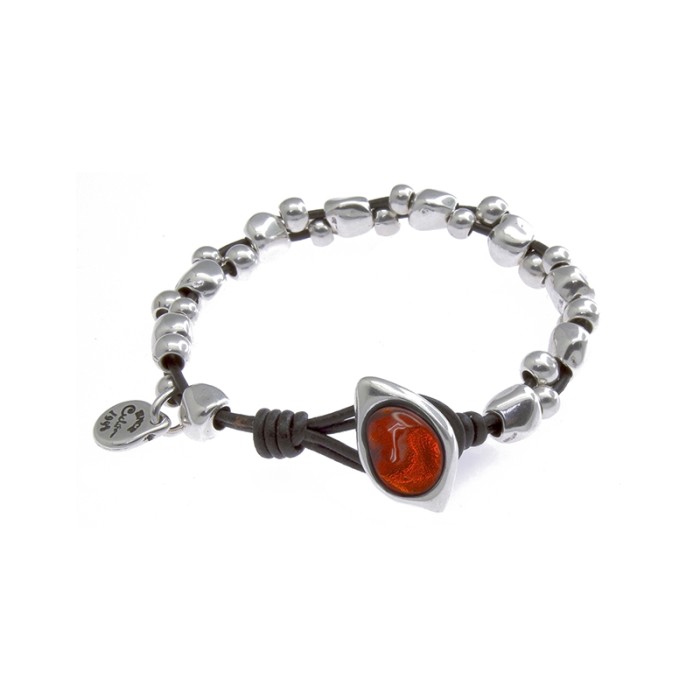 PULSERA CON PIEDRA COLOR