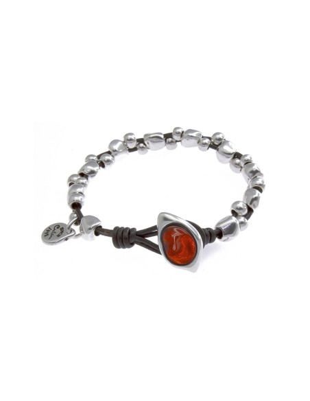 PULSERA CON PIEDRA COLOR