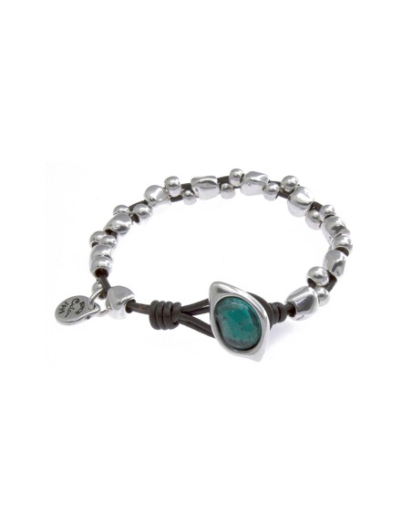 PULSERA CON PIEDRA COLOR