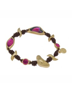PULSERA CON CUERO ORO129 2