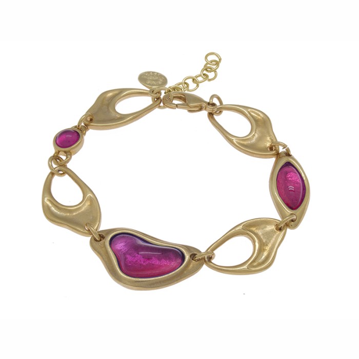 PULSERA  CON CUERO ORO130