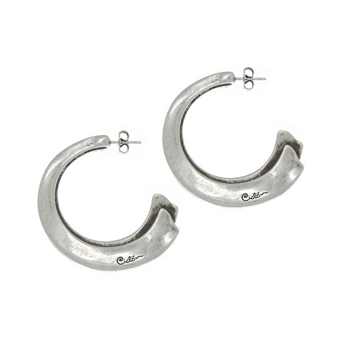 PENDIENTES-METAL-CICLÓN-172606-PLATA