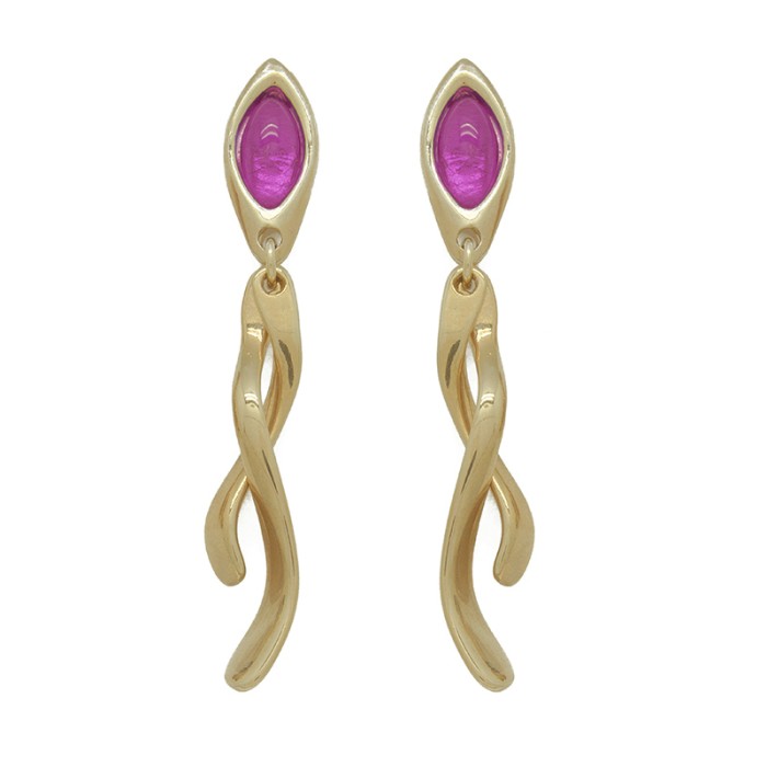 PENDIENTES CON MURANO RAMITAS