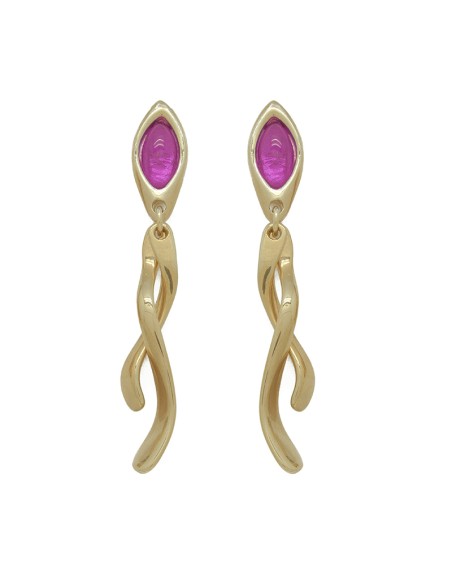 PENDIENTES CON MURANO RAMITAS