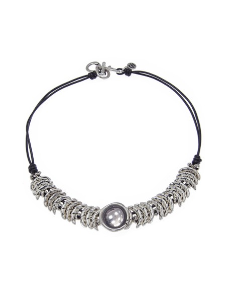 COLLAR ESCAMAS DE CUERO