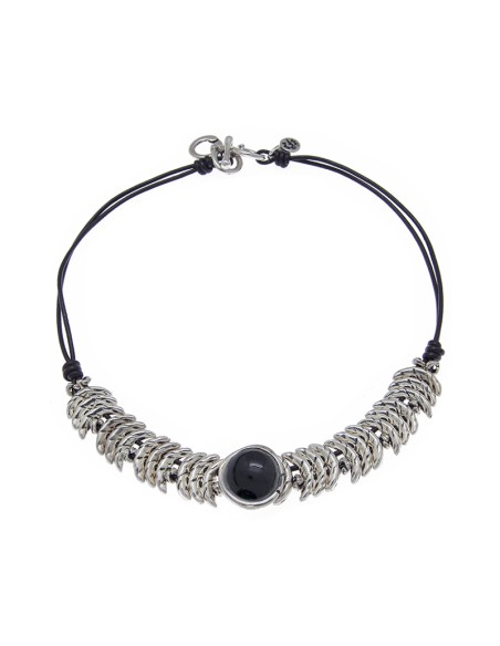 COLLAR ESCAMAS DE CUERO