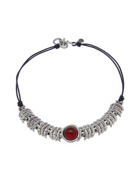 COLLAR ESCAMAS DE CUERO