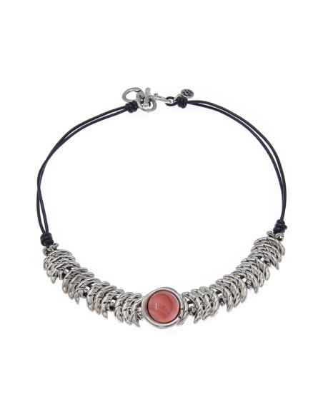 COLLAR ESCAMAS DE CUERO