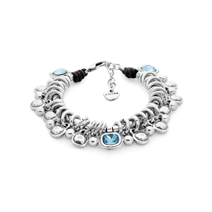 PULSERA DIAMANTADO CICLÓN EMO111 SWAROVSKI AZUL