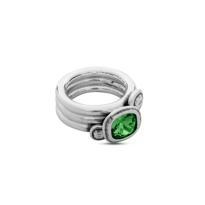 ANILLO SOLITARIOS CICLÓN EMO506 SWAROVSKI CRISTAL