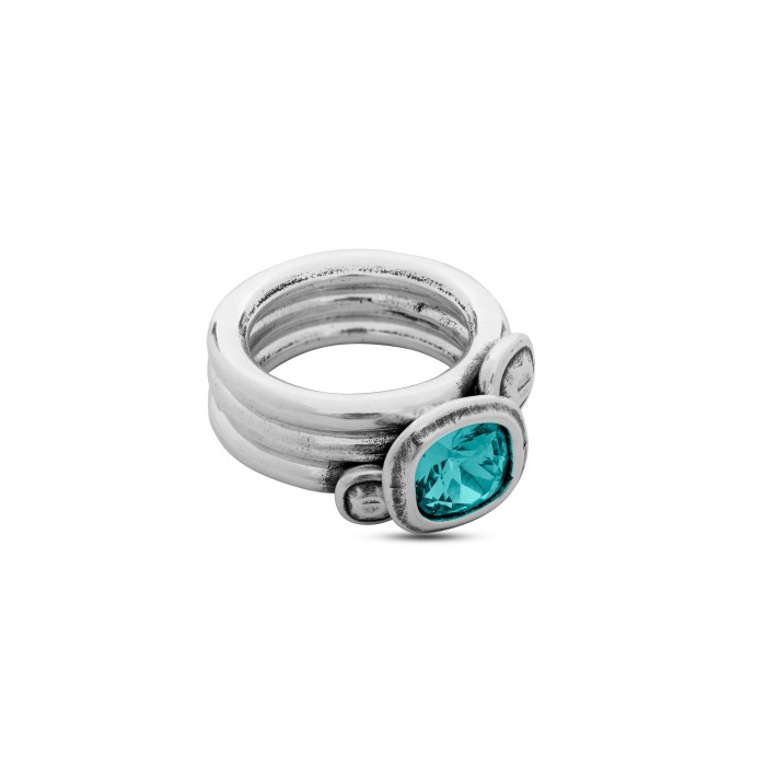 ANILLO SOLITARIOS CICLÓN EMO506 SWAROVSKI CRISTAL