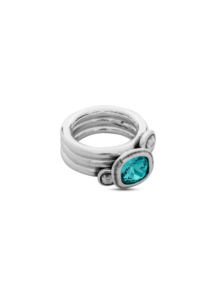 ANILLO SOLITARIOS CICLÓN EMO506 SWAROVSKI CRISTAL