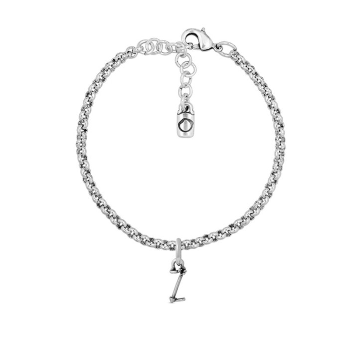 Pulsera con cadena y letra pequeña Z