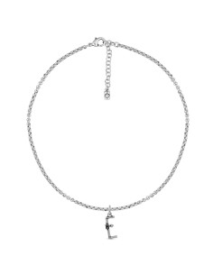 Collar con cadena y letra...