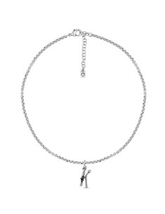 Collar con cadena y letra...