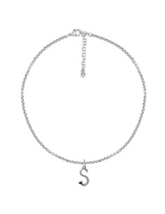 Collar con cadena y letra...