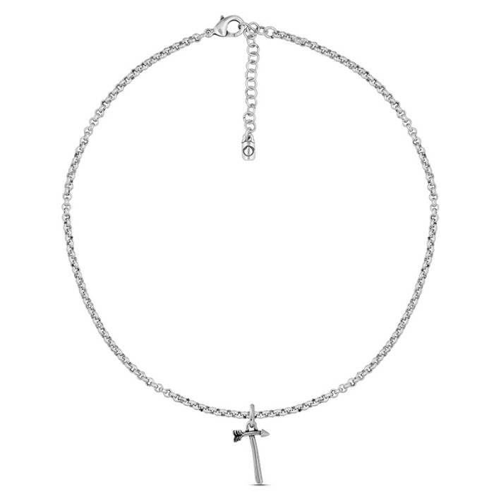 Collar con cadena y letra grande T