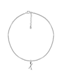 Collar con cadena y letra...