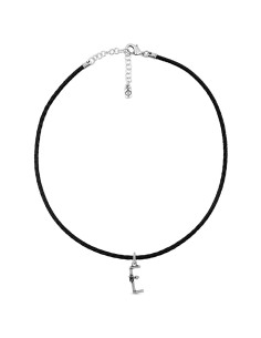 Collar con cuero y letra...