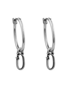 Pendientes de aro y letra...