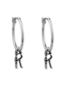 Pendientes de aro y letra...