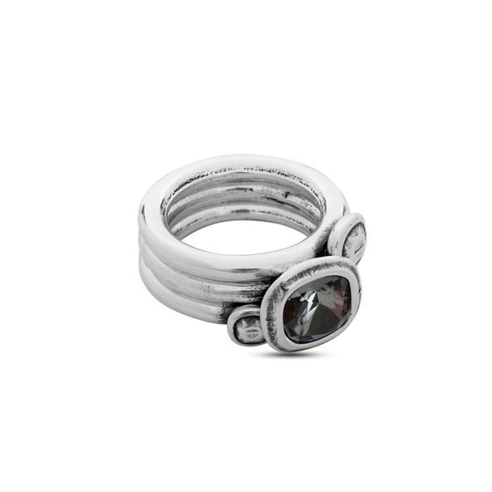 ANILLO SOLITARIOS CICLÓN EMO506 SWAROVSKI CRISTAL