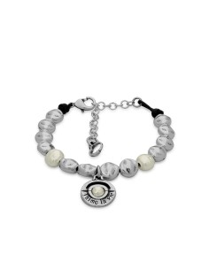 Pulsera Perle con cuero y...
