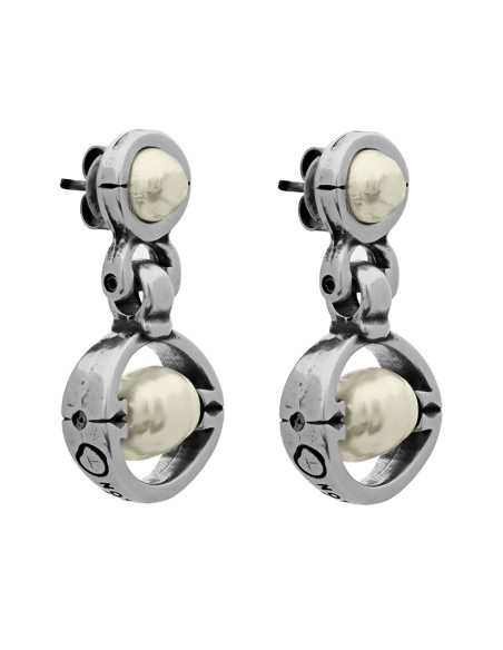 Pendientes DIFFERENT con esferas de perla