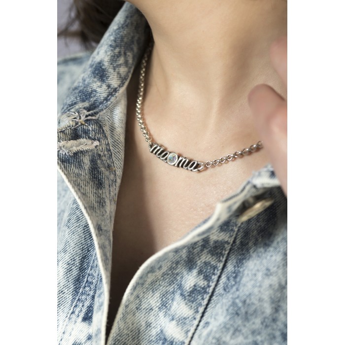 Collar mamá Por siempre con Swarovski