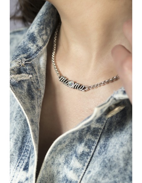 Collar mamá Por siempre con Swarovski
