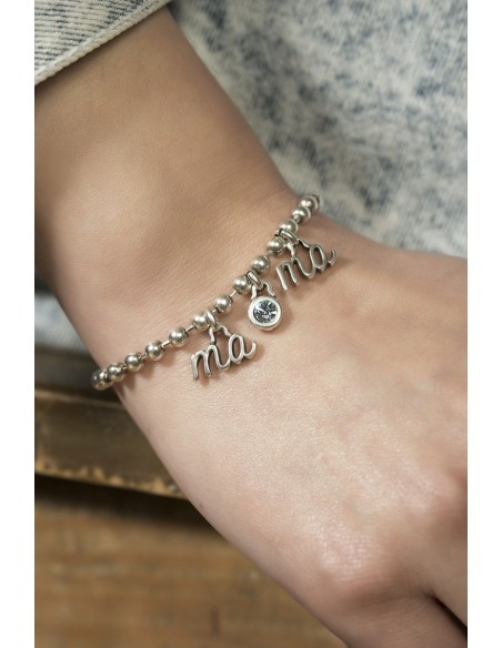 Pulsera mamá La mejor con Swarovski