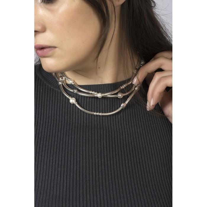 Collar ESENCIA enrollable con cuero y...