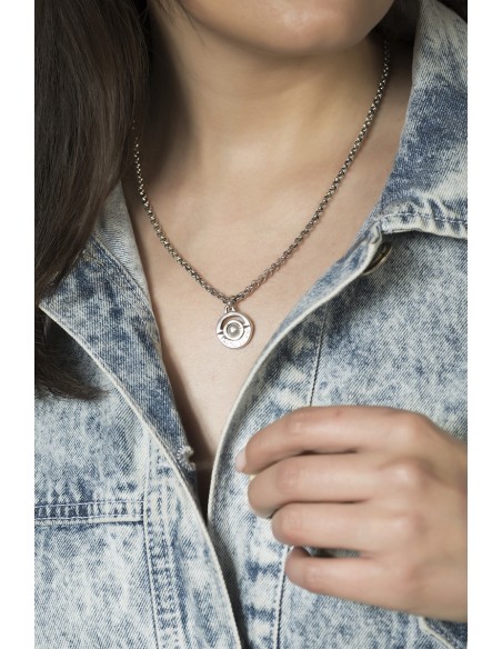 Collar J'AIME corto con perla