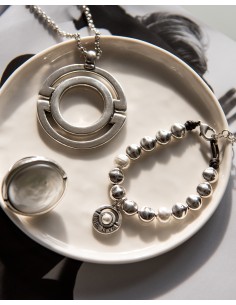 Pulsera Perle con cuero y... 2