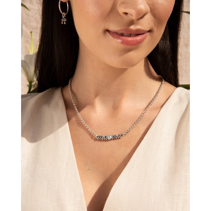 Collar mamá Por siempre con Swarovski