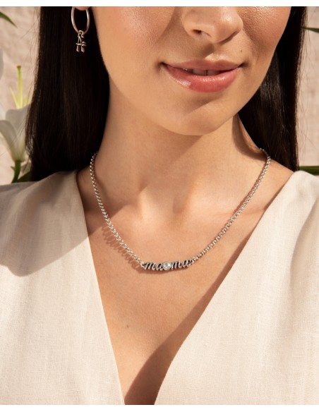 Collar mamá Por siempre con Swarovski