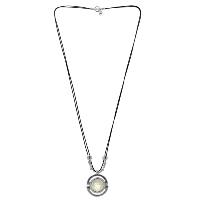 Collar AUTENTICA largo con cuero