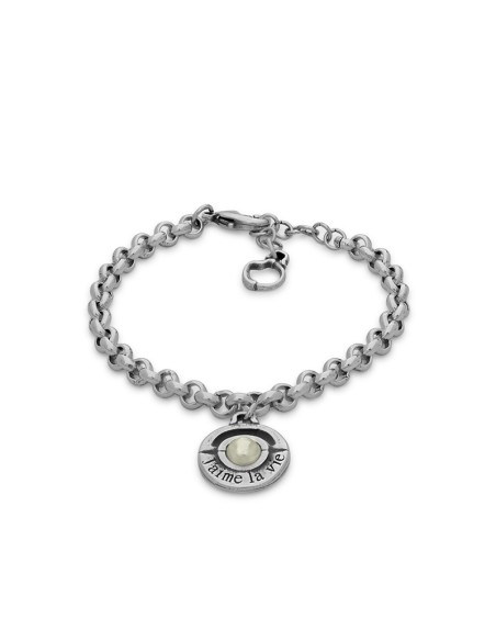 Pulsera J´aime de rolo con perla