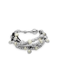 Pulsera Liberte con cuero y...