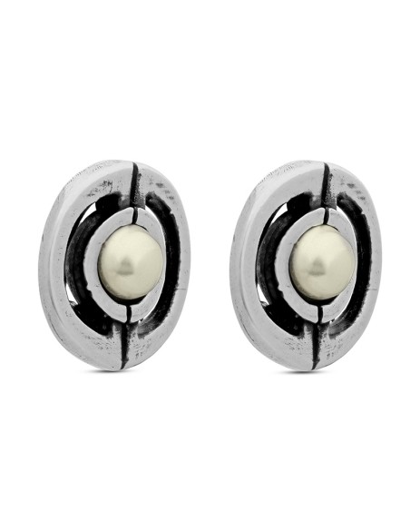 Pendientes STYLE cierre omega con perla
