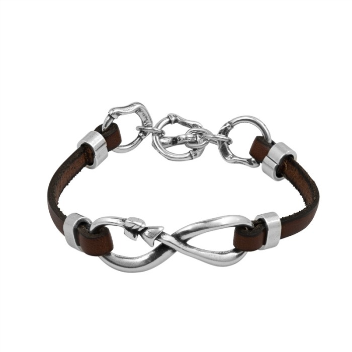 Pulsera con cuero Más Allá