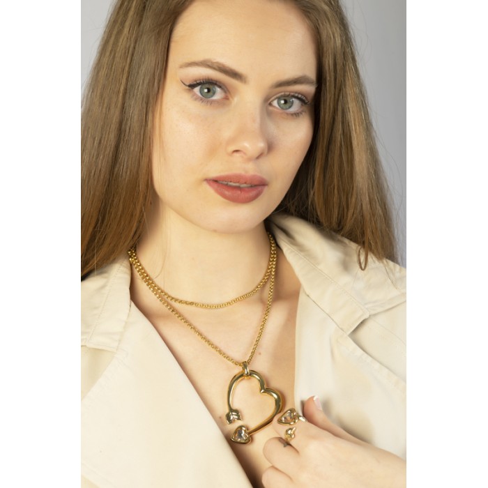 Collar Cuore oro