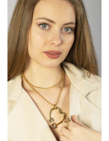 Collar Cuore oro