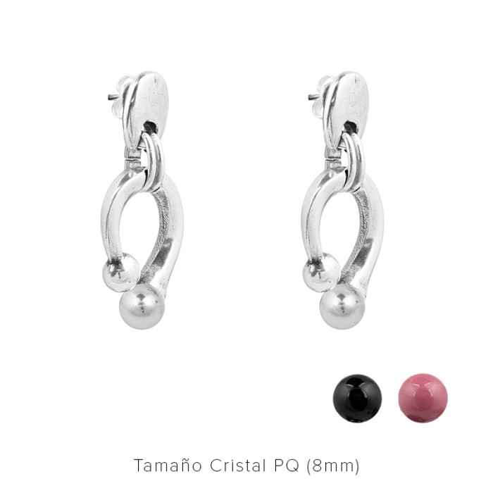 Comibnación negro-rosa-plata