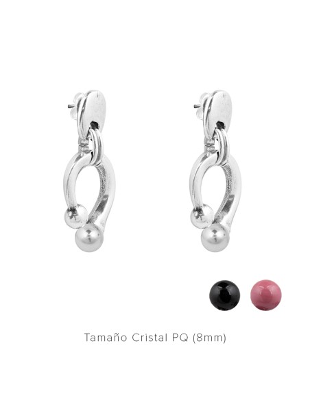 Comibnación negro-rosa-plata