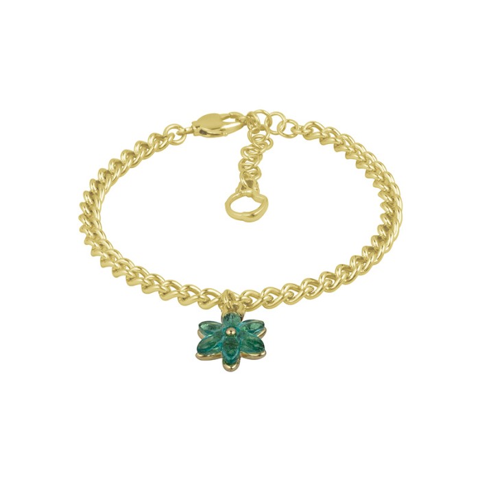 Pulsera Pétalos Oro