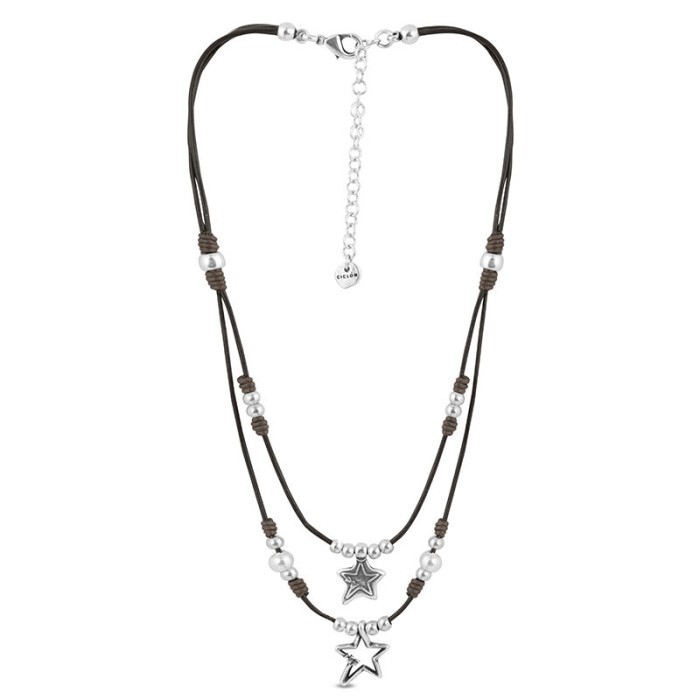 COLLAR CON CUERO ESTELA